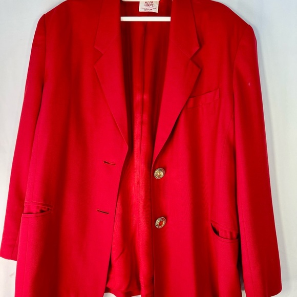 Elegant Red Women's Blazer - Picture 1 of 14